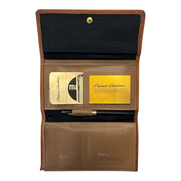 Vintage 1970s–1980s Princess Gardner Full Grain Cowhide Leather Wallet Clutch w/ - Picture 3 of 8
